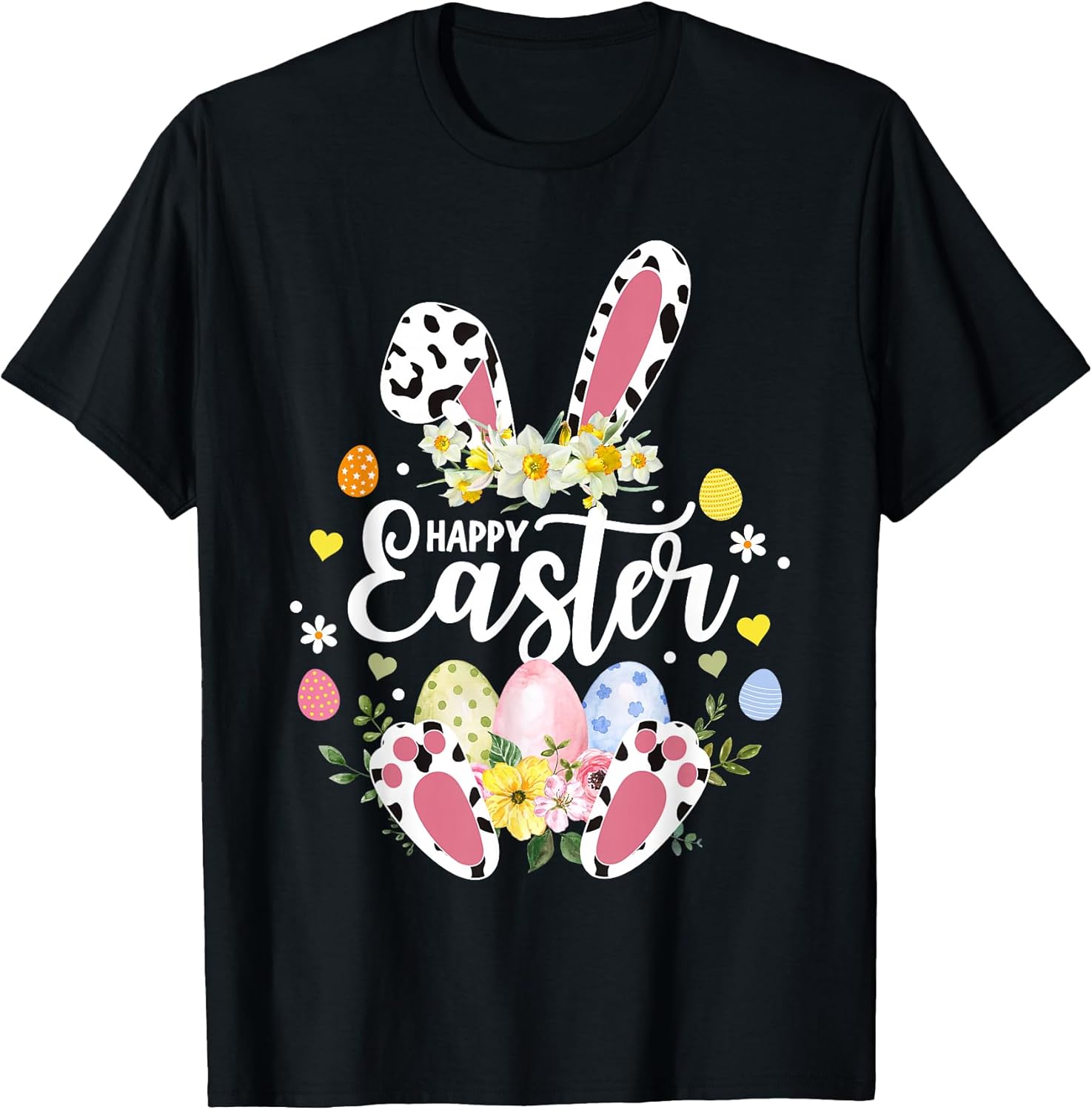Happy Easter Bunny Leopard Easter Egg Hunt Squad Easter 2026 T-Shirt