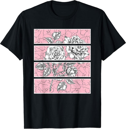 Goth Punk Fairycore Roses Pink Grunge Aesthetic Men Women T-Shirt