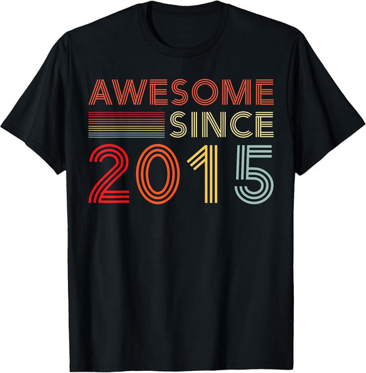 Nine 11yr Bday Son Boy Funny 2015 11th 11 Year Old Birthday T-Shirt