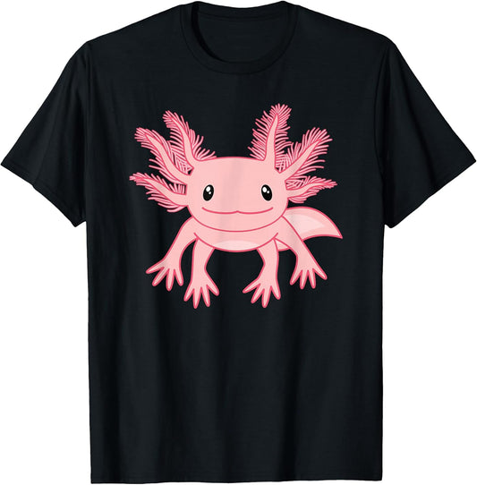 Cute Pink Axolotl Kawaii Axolotl Lover Women Girls T-Shirt