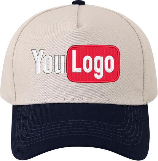 Design Your Own Custom Embroidered Logo | Text Vintage Trucker Hat | Premium Snapback Baseball Hat for Men & Women Multi