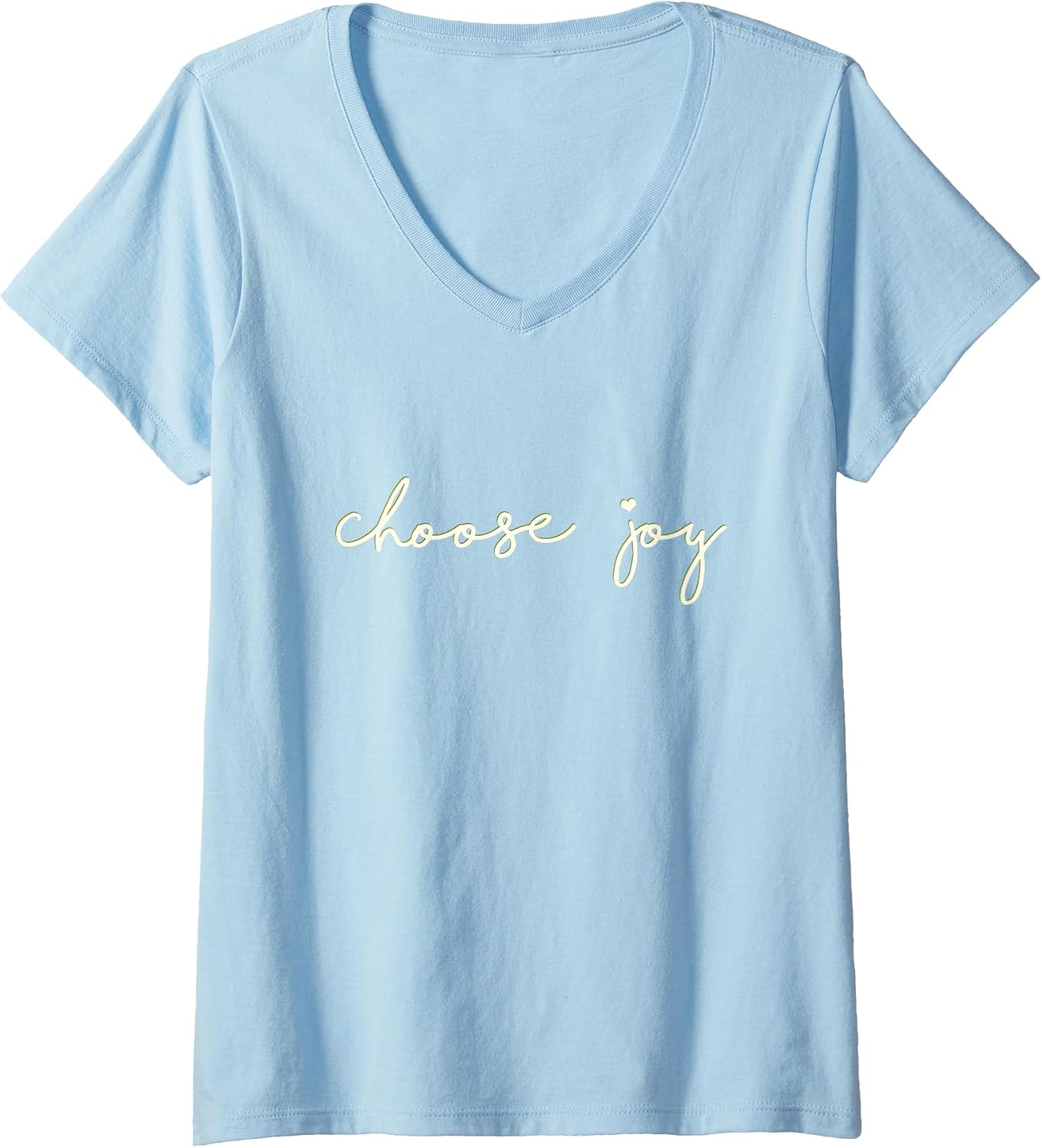 Womens Choose Joy - Uplifting, Motivational - Choosing Joy V-Neck T-Shirt