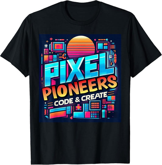 Retro Pixel Art Coding Tee Programmer, Digital Artist T-Shirt