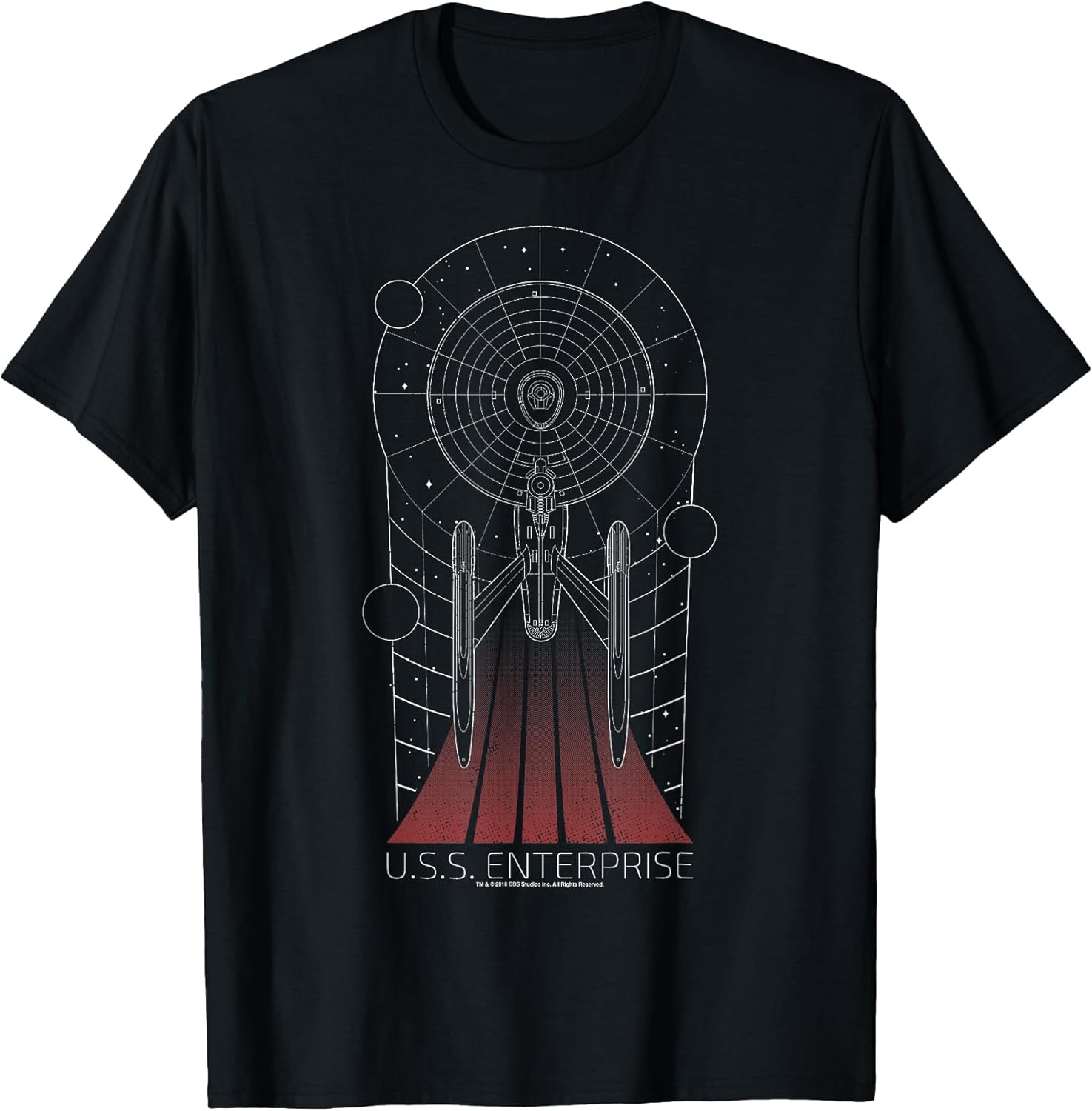 U.S.S. Enterprise Line Art T-Shirt