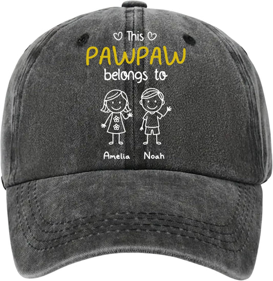Grandpa Personalized Denim Cap – Custom Hat for Men, Grandpa Birthday Gift, Dad Hat, Father’s Day Present