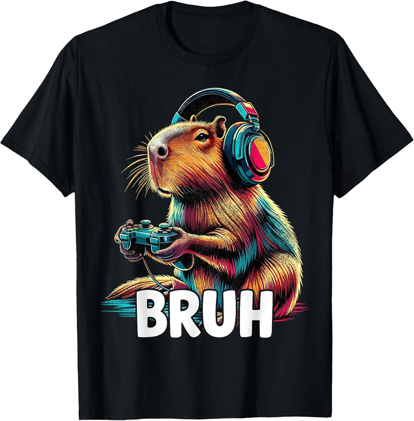 Bruh Capybaras Funny Video Games Capybara T-Shirt
