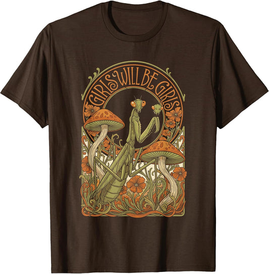 Funny Girls Praying Mantis T-Shirt