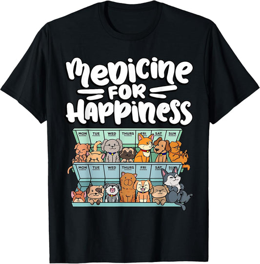 medication pill box with adorable companion dogs