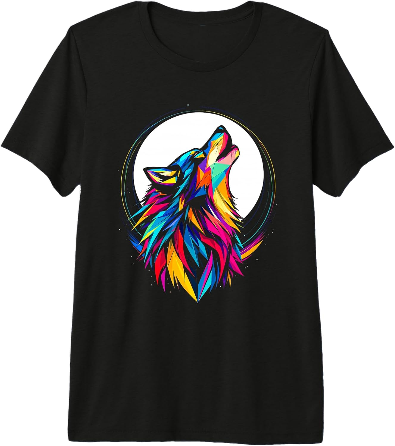 Minimalist Line Wolf Design