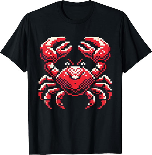 Pixel Art Crab Retro Gaming Lovers T-Shirt