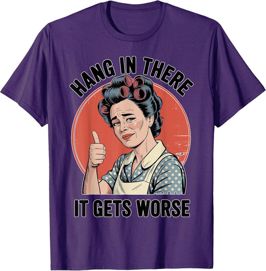 Retro Sarcastic Humor Dread Cartoon Dark Funny T-Shirt