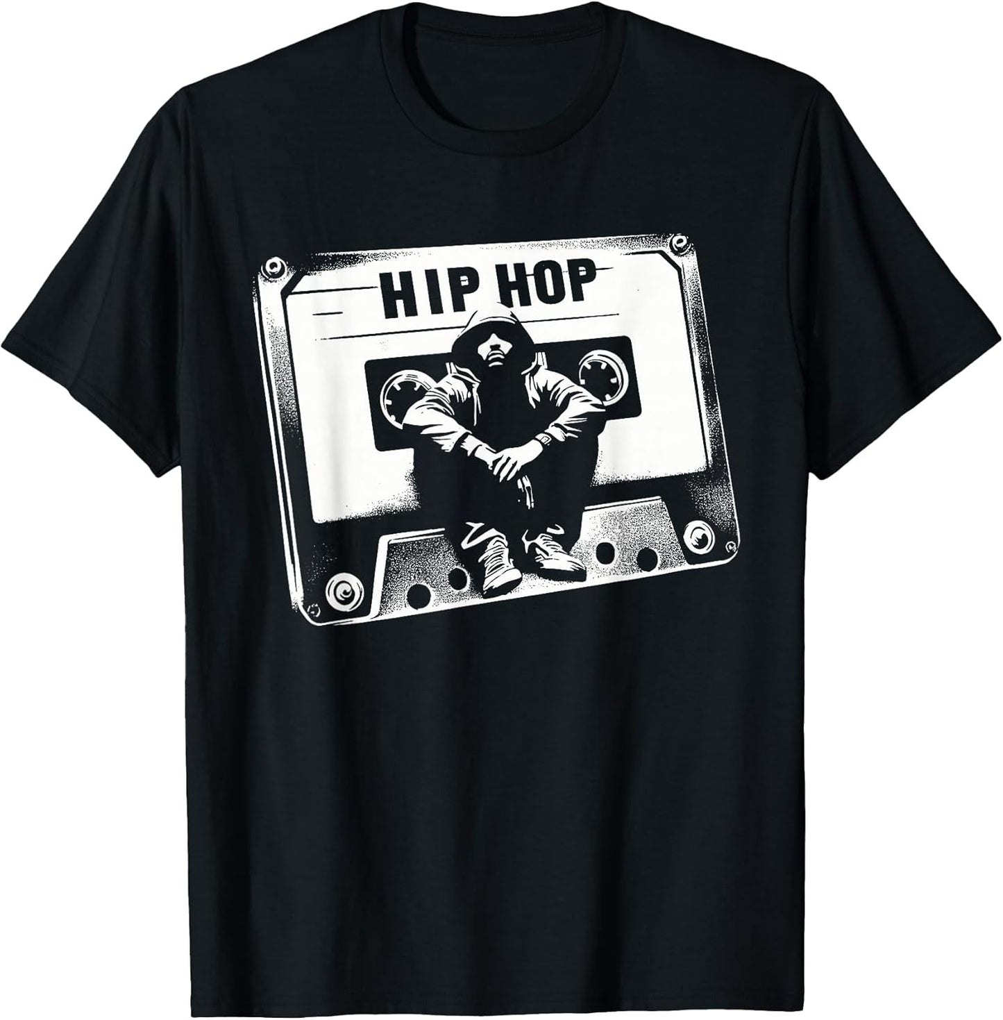 Vintage Cassette Tape Hip Hop Music 80s 90s Retro Graphic T-Shirt