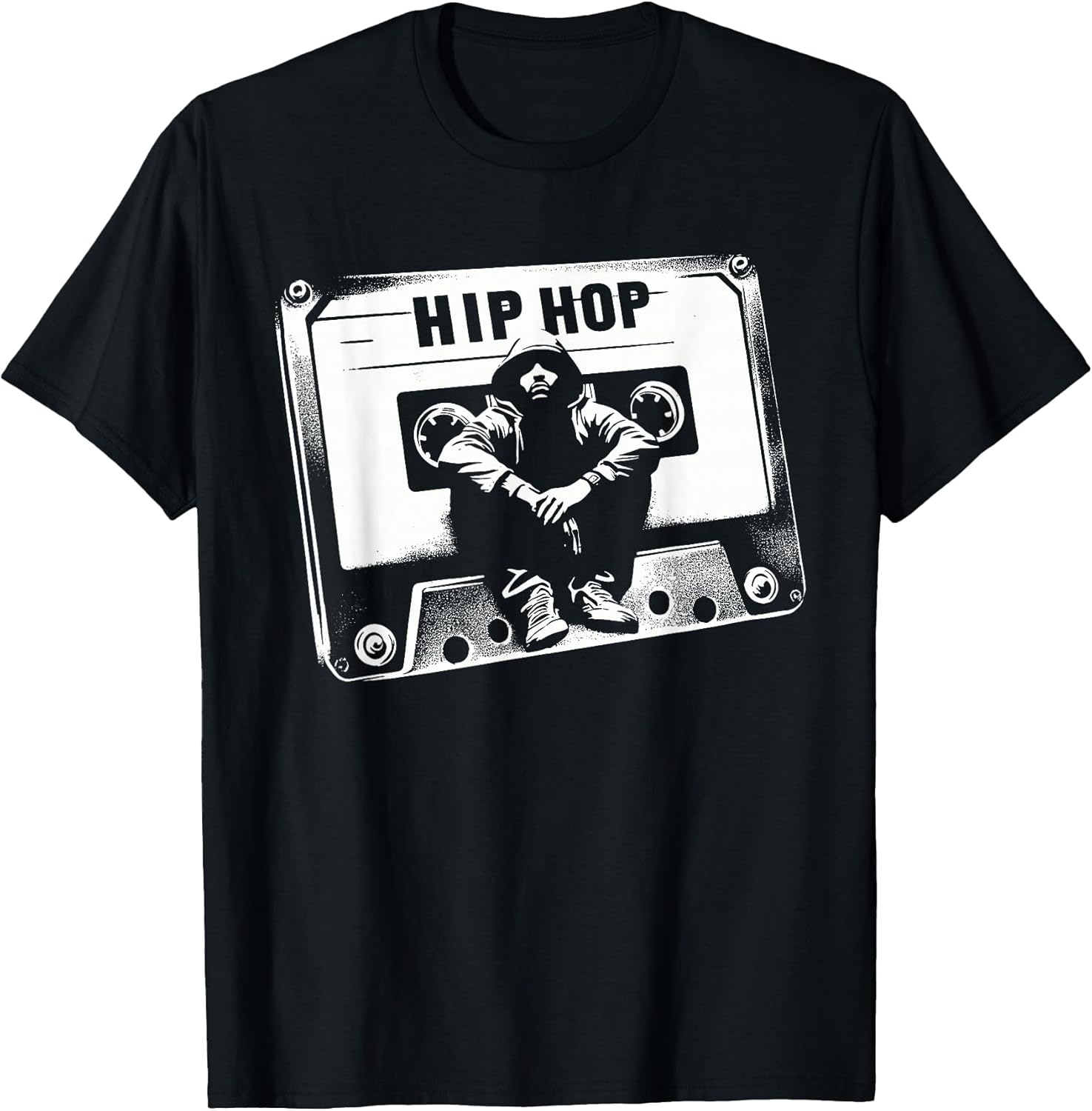 Vintage Cassette Tape Hip Hop Music 80s 90s Retro Graphic T-Shirt