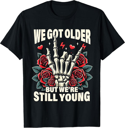 Vintage Elder Emo Moms Club Elder Emo Pop Punk We Got That Older We're Still That Young Unisex Adult T-Shirt