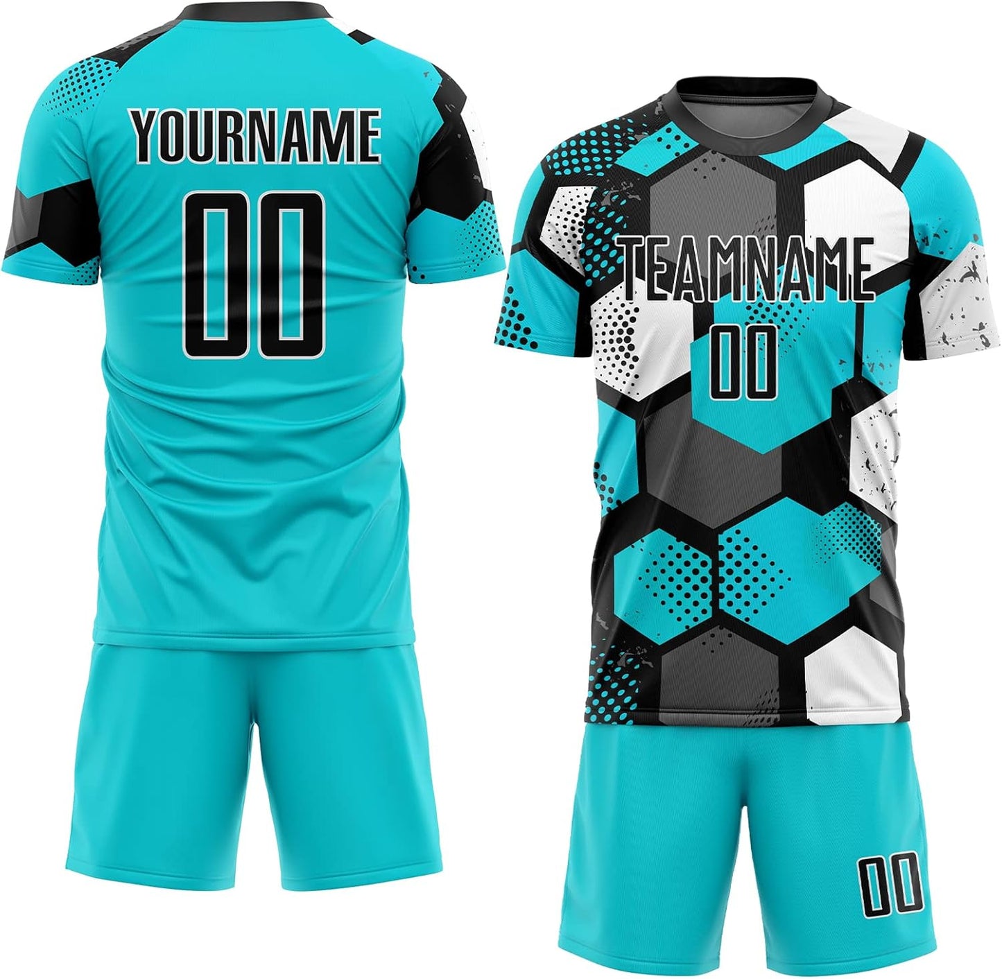 Custom Men Women Soccer Jersey Personalized Youth Boys Soccer Shirts and Shorts with Team Name Number Logo