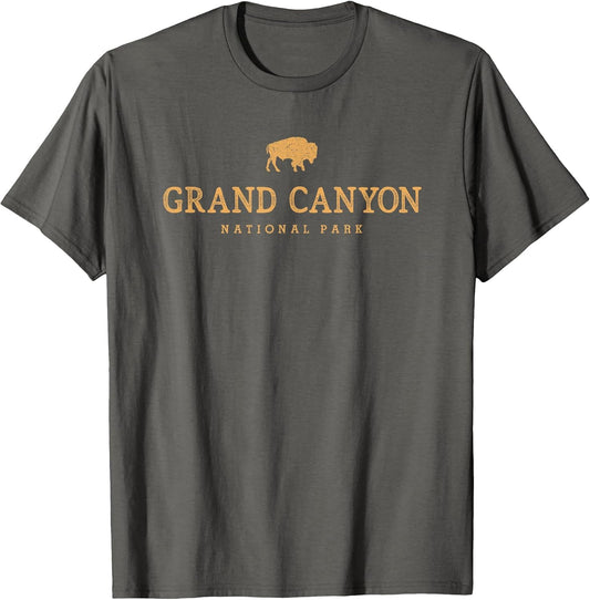 Grand Canyon National Park Arizona Bison Buffalo Graphic T-Shirt