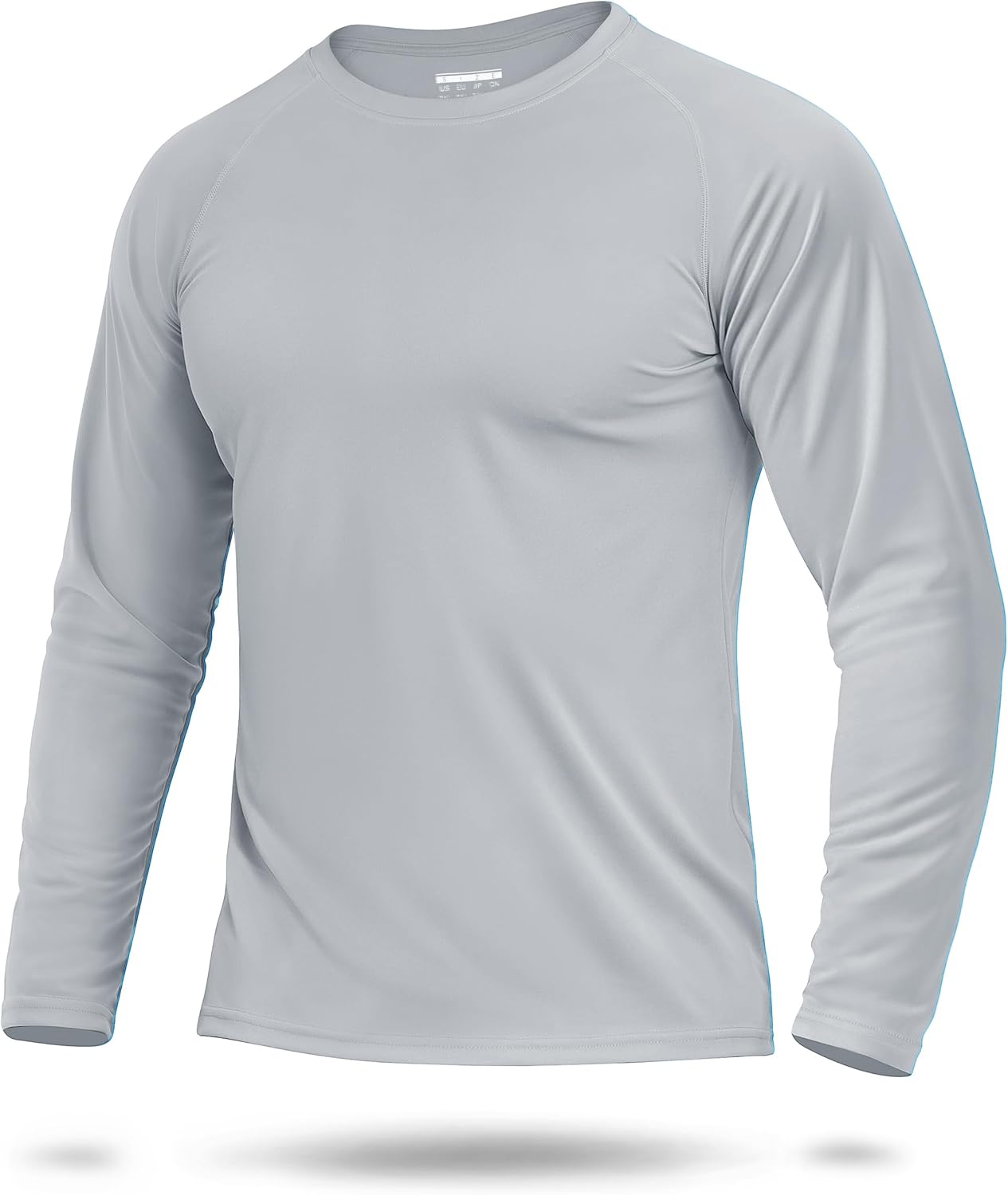 Men's UPF 50+ Sun Protection UV SPF Shirts Long Sleeve Lightweight Quick Dry Swim T-Shirts Rash Guard