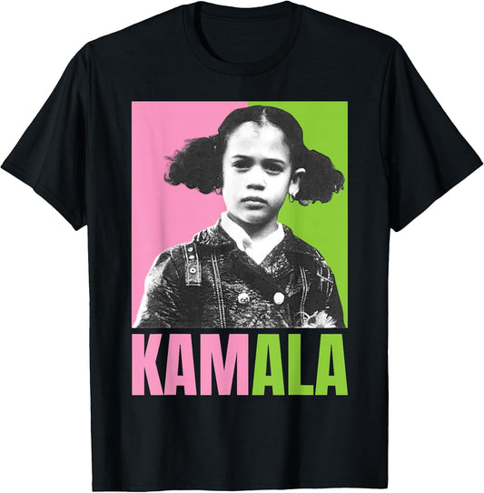 Kamala Harris Girl Cute Melanin Retro Vintage Black History T-Shirt