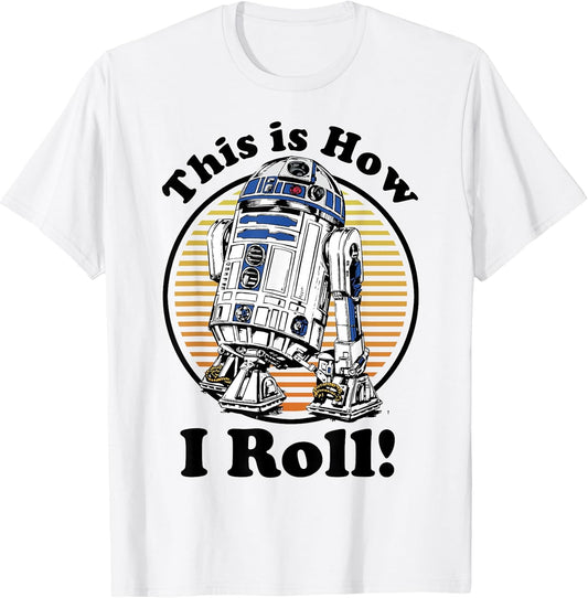 R2-D2 Retro This Is How I Roll Graphic T-Shirt T-Shirt