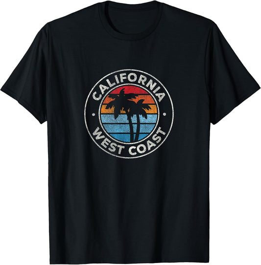 California CA Vintage Graphic Retro 70s T-Shirt