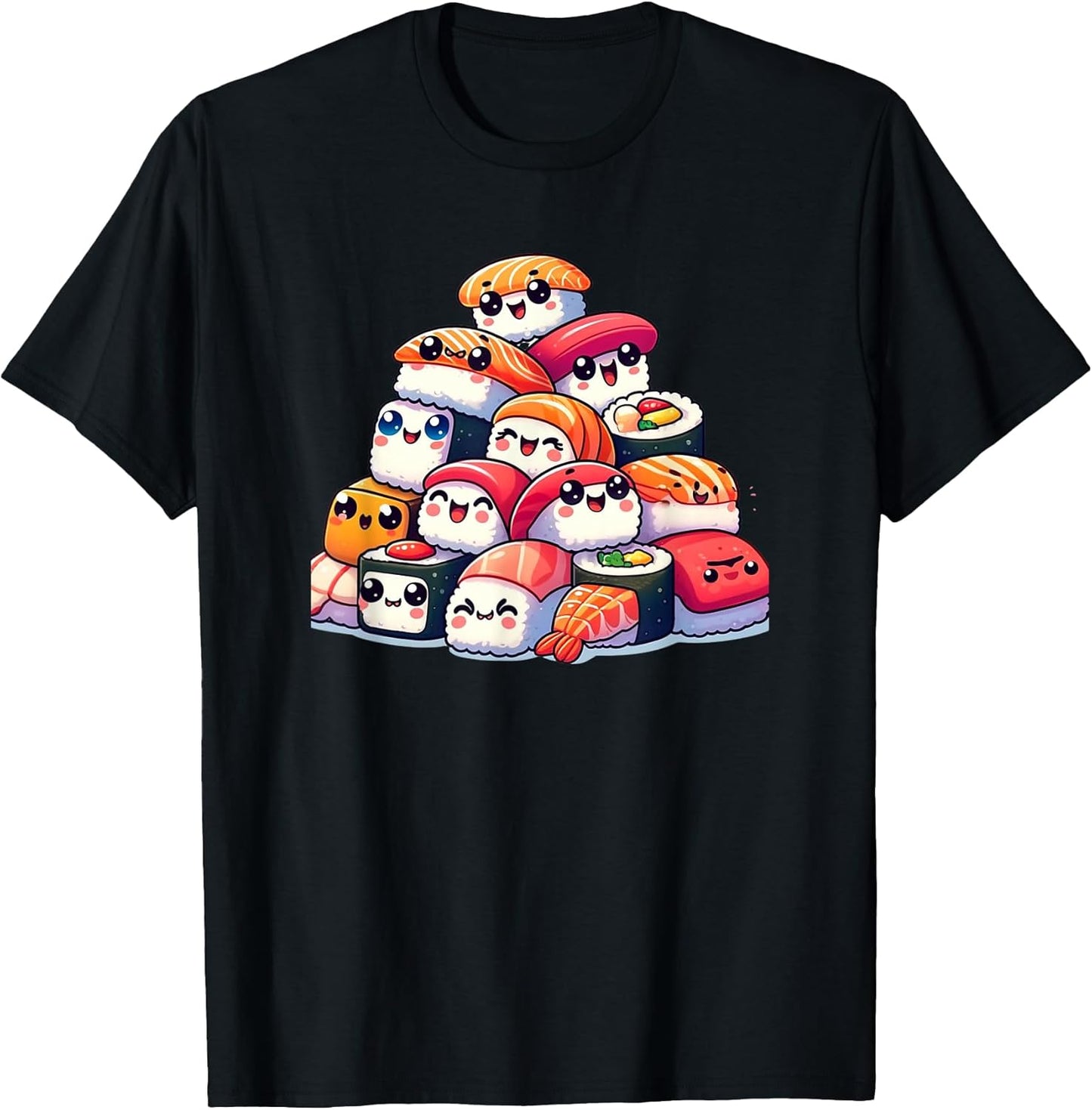 Kawaii Anime Sushi Kids Boys Girls T-Shirt