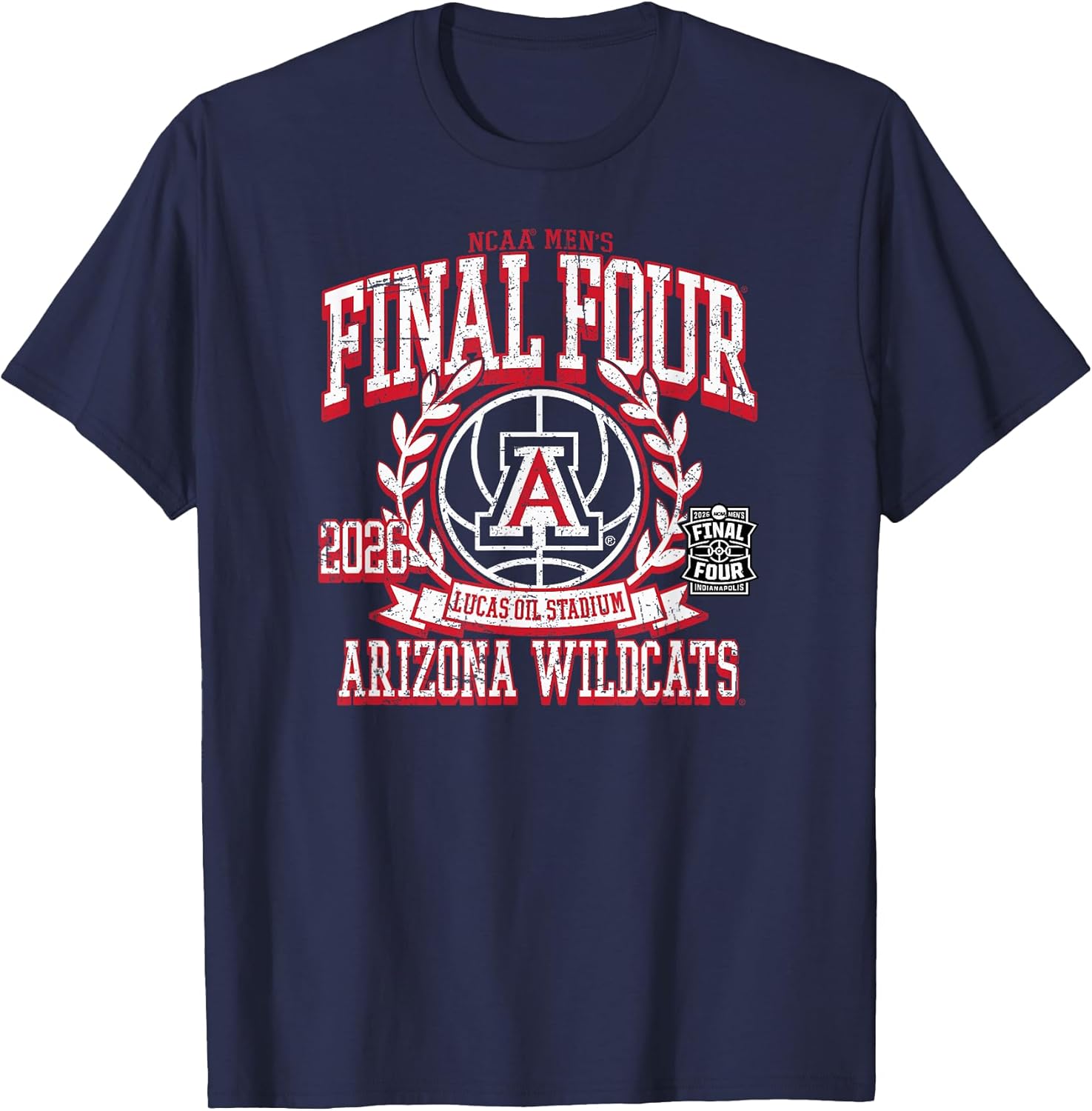 Arizona Wildcats Final Four 2026 Men's Basketball Vintage T-Shirt
