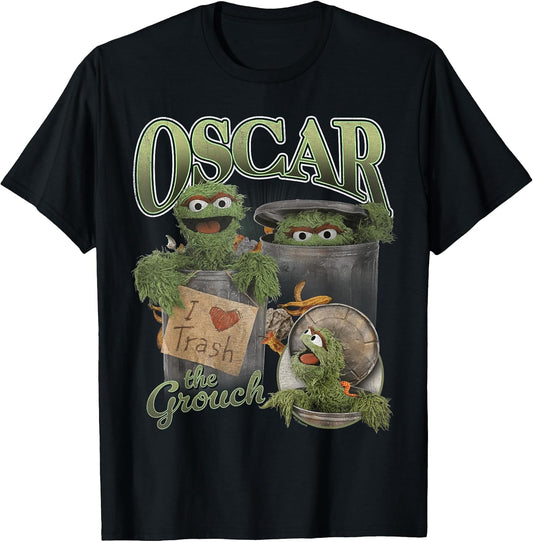 Oscar The Grouch Bootleg Style T-Shirt