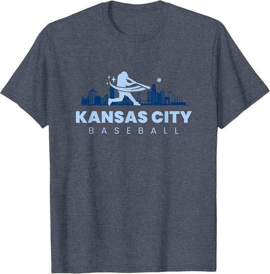 Kansas City Baseball Vintage Minimalist Retro Baseball Lover T-Shirt