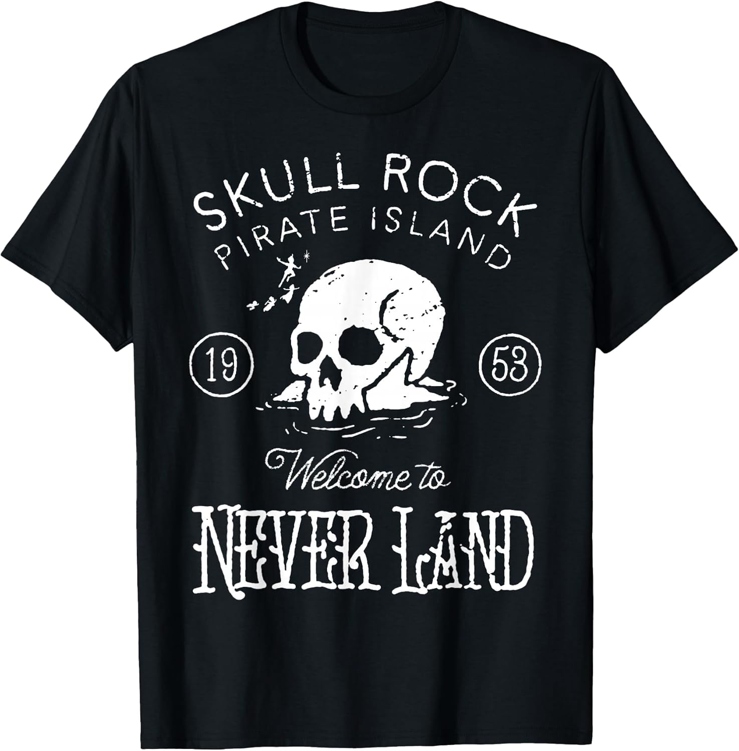 Peter Pan Skull Rock Vintage Poster T-Shirt