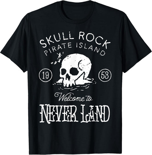 Peter Pan Skull Rock Vintage Poster T-Shirt