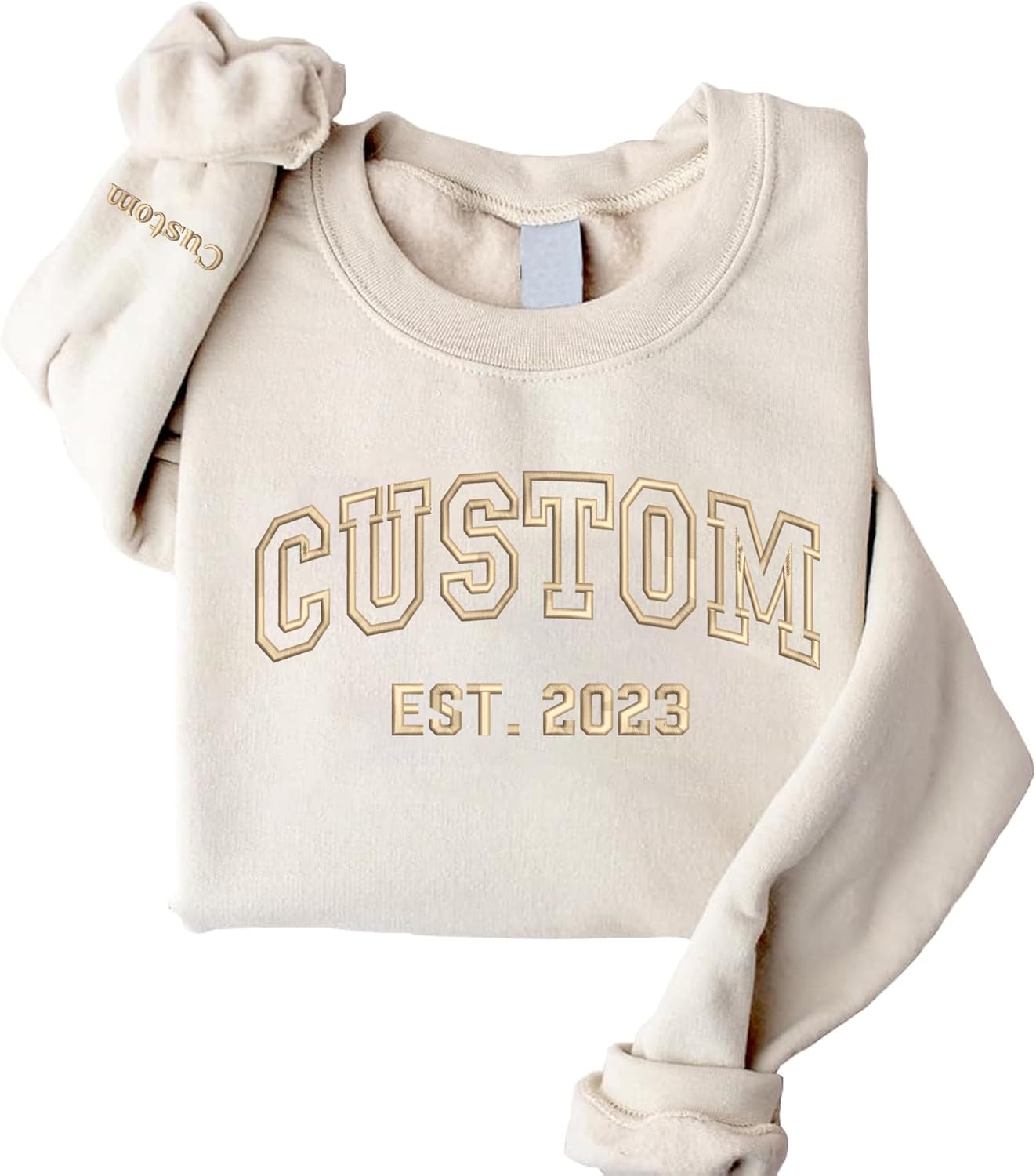 Custom Embroidered Sweatshirts and Hoodie Design Your Own, Personalized Sweatshirts Hoodie For Everyone, Add Your Own Custom Text, Gifts For Mothers Day, Fathers Day, Holiday, Christmas