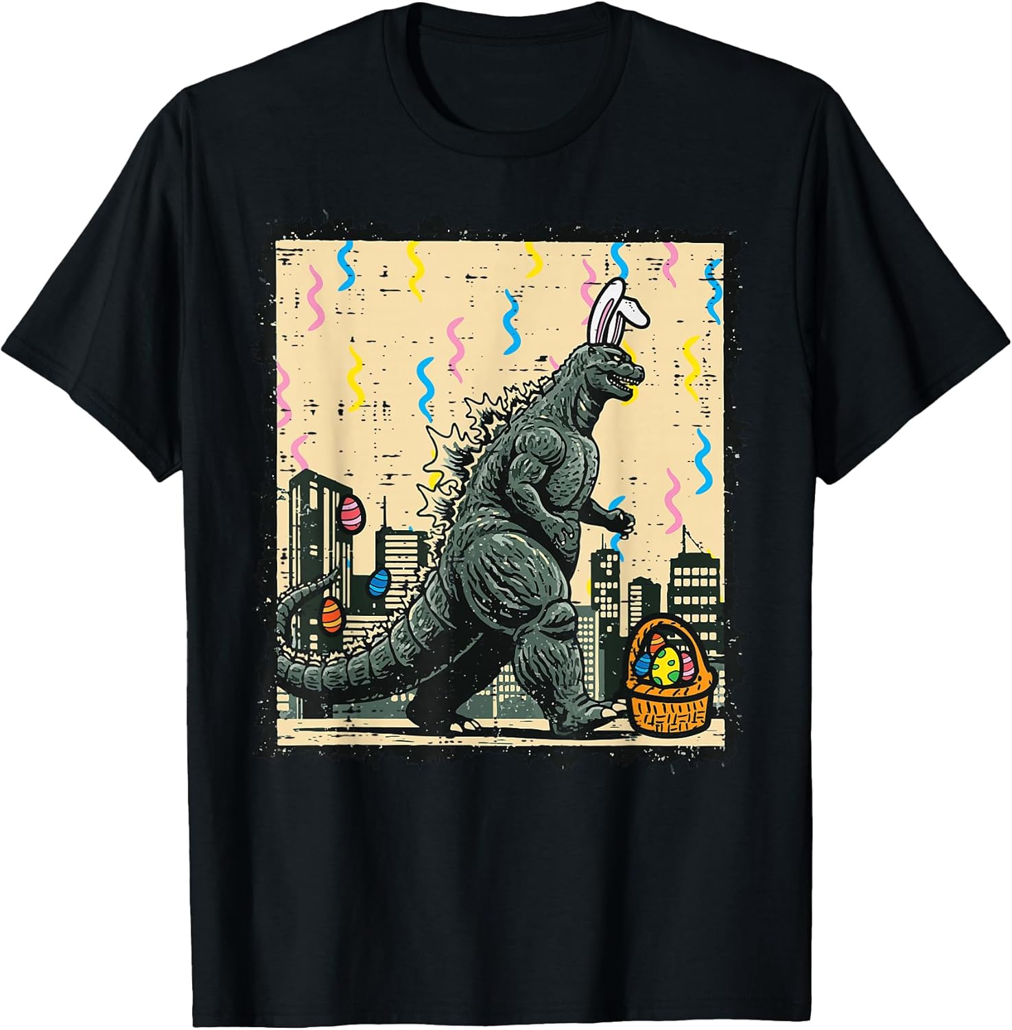 Easter Japanese Monster Bunny Ears Egg Kaiju Men Women Kids T-Shirt