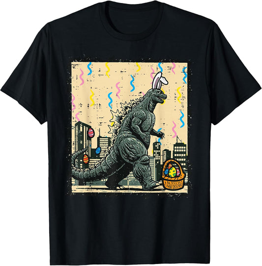 Easter Japanese Monster Bunny Ears Egg Kaiju Men Women Kids T-Shirt