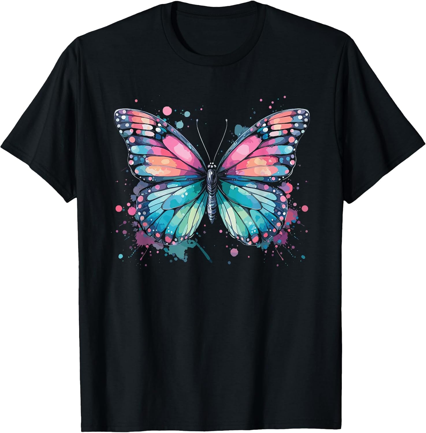 Butterfly Watercolor Design – Boho Aesthetic Art T-Shirt
