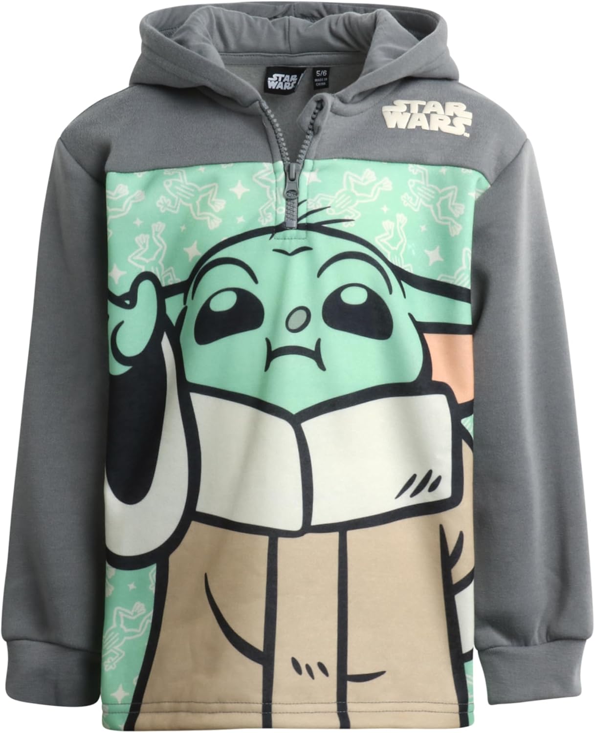 Boys Quarter Zip Pullover Hoodie - 1/4 Zip Sweatshirt Fleece Graphic Hoodies for Toddler & Little Boy (Sizes:2T-4T)