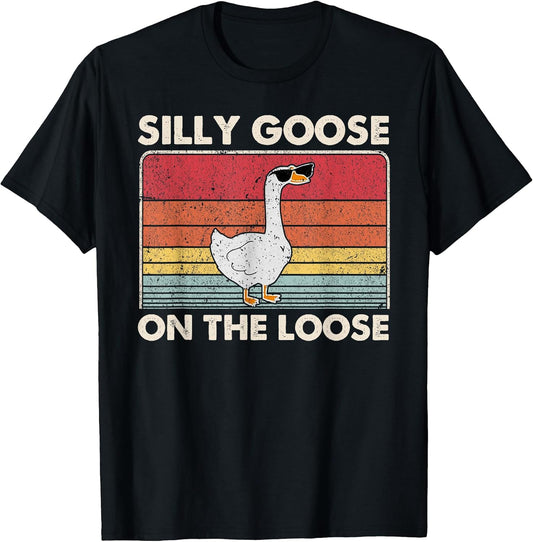 Silly Goose Shirt, Graphic Tees Men, Funny Shirts for Men T-Shirt
