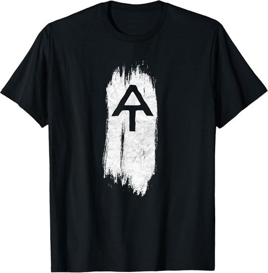 White Blaze Appalachian Trail at Minimalist Hiking Retro T-Shirt