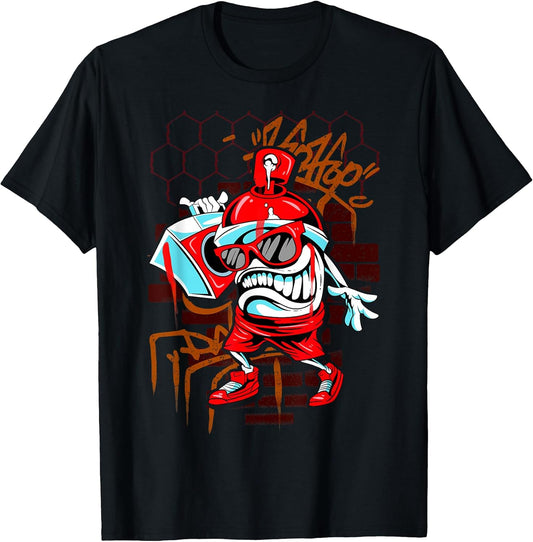 Graffiti Art Spray Paint Urban Hip Hop Music Lover T-Shirt