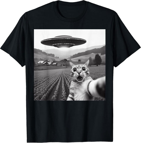 Funny Cat Selfie Graphic Tees