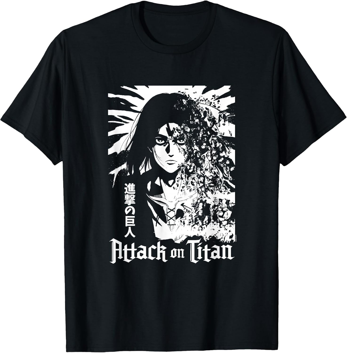 Season 4 Eren Explosion White Graphic Anime T-Shirt
