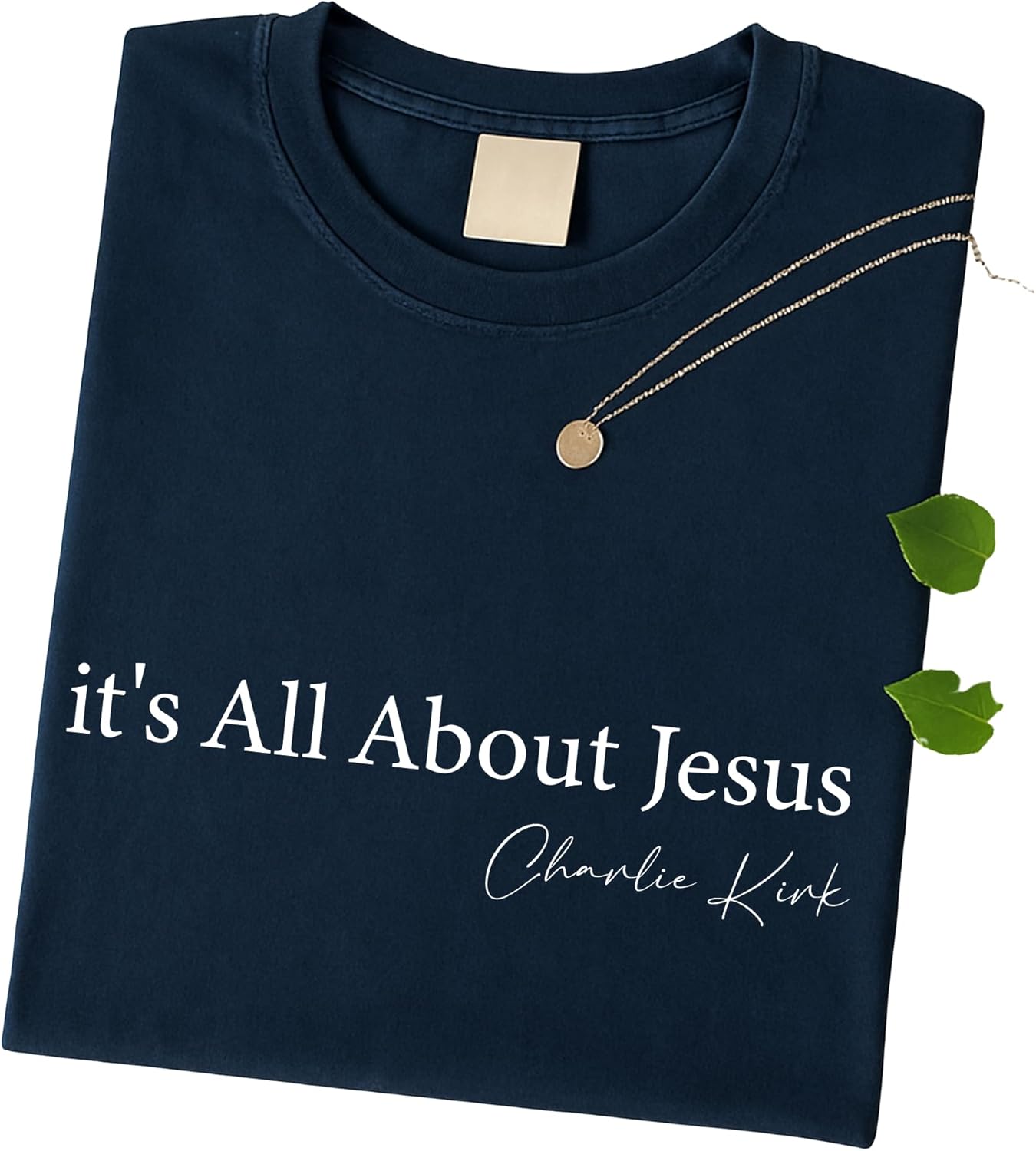 It’s All About Jesus T-Shirt – Charlie Kirk Quote Christian Tee, Inspirational Faith Sweatshirt, Patriotic Conservative Graphic Top, Pray for Charlie Kirk Shirt