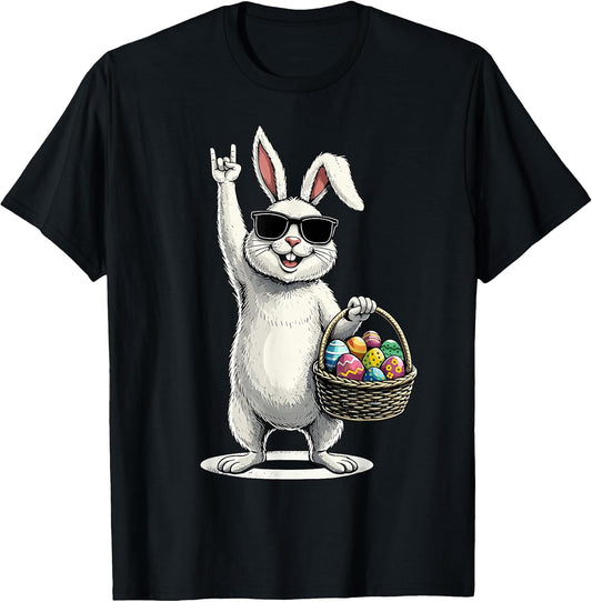 Easter Bunny Rocking Easter Funny Easter T-Shirt
