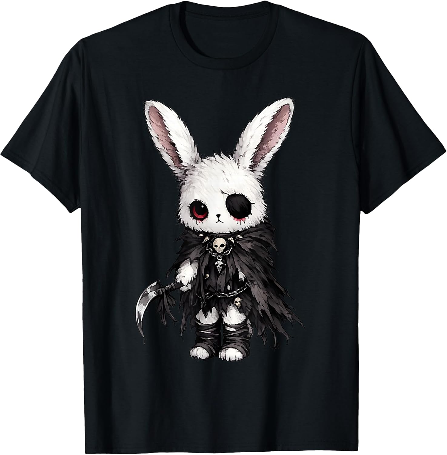 Creepy Cute Kawaii Bunny Horror Aesthetic Goth Rabbit T-Shirt