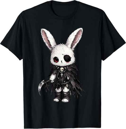 Creepy Cute Kawaii Bunny Horror Aesthetic Goth Rabbit T-Shirt