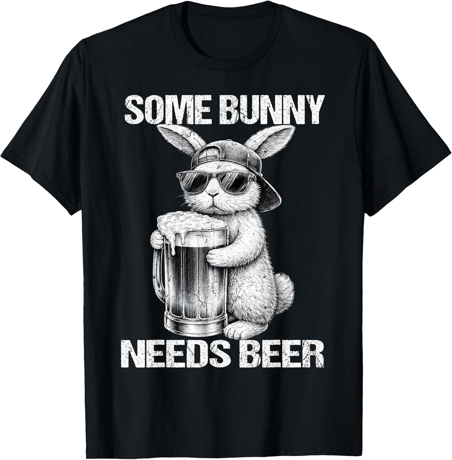 Some Bunny Needs Drinking Drink Rabbit Funny Easter Men T-Shirt