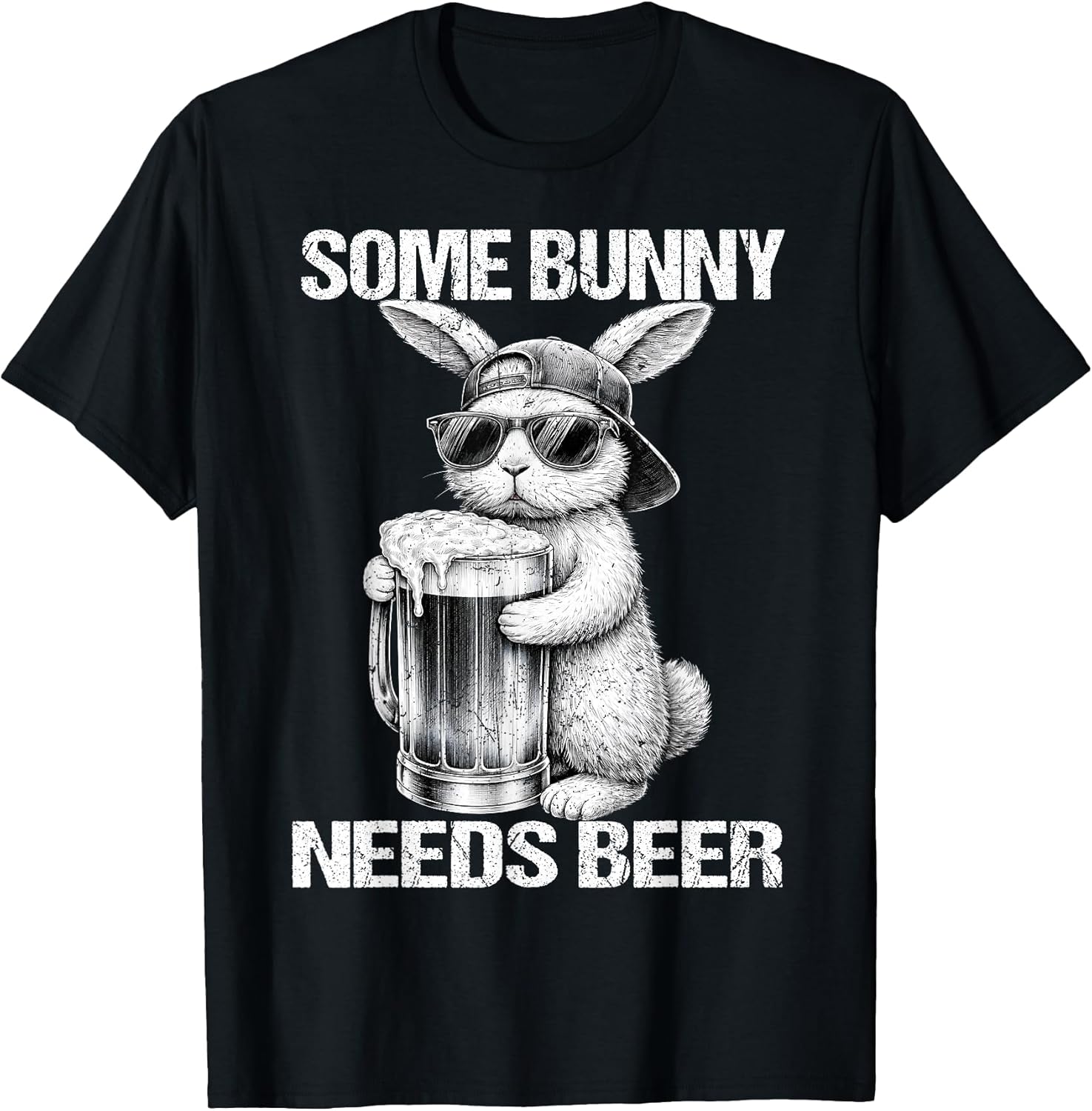 Some Bunny Needs Drinking Drink Rabbit Funny Easter Men T-Shirt