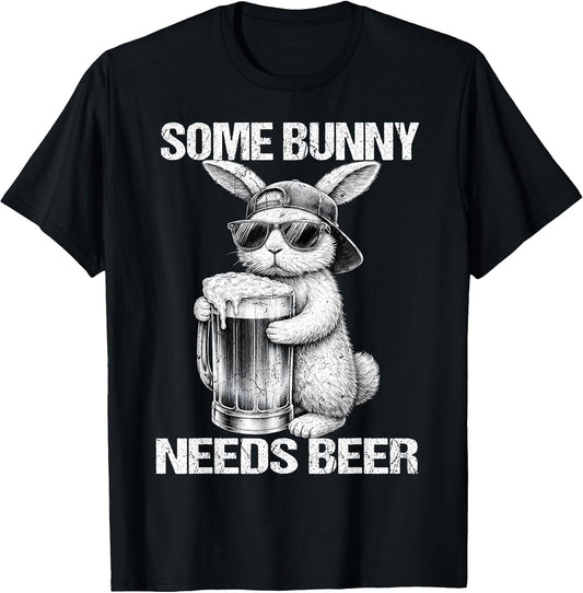 Some Bunny Needs Drinking Drink Rabbit Funny Easter Men T-Shirt