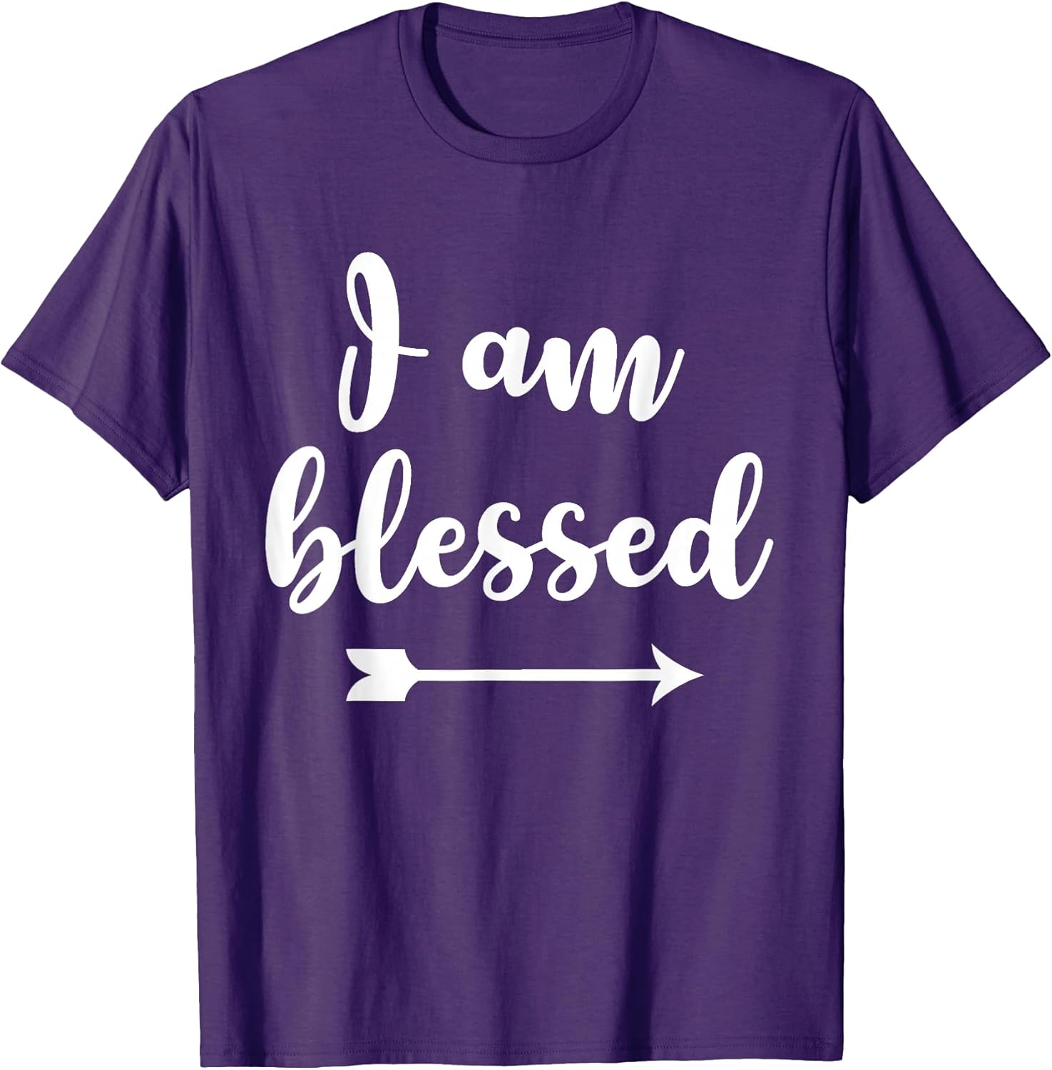 Inspirational, I am Blessed T-shirt. Faith Sayings Tee T-Shirt