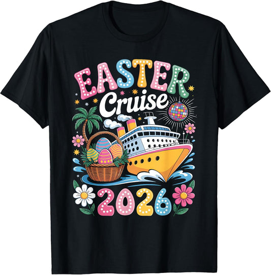 Groovy Easter Cruise Crew 2026 Matching Family Vacation 2026 T-Shirt