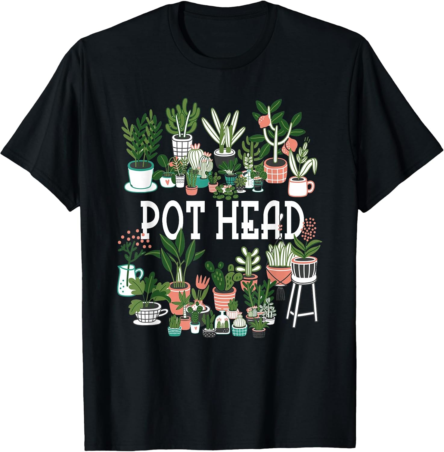 Plant Lover and Gardener: Pot Head Succulent Short Sleeve T-Shirt
